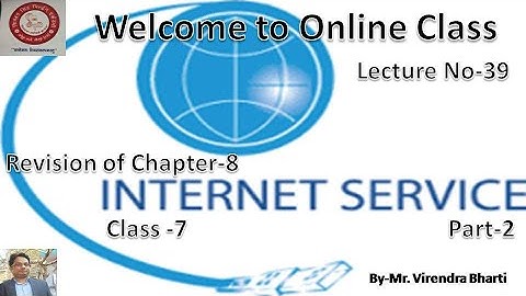 Revision of Ch 8 Internet Services (Part-2) Class 7 Lecture No 40