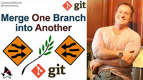 How to Git merge one branch into another