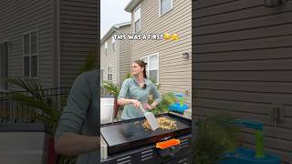 They were having a blast 🤪🤭 #blackstone #blackstonecooking #bloopers #fail #funny #blackstonefail