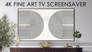 TV Art Screensaver Modern Art | Line Arches | Vintage Art TV Background | 4K Fine Art for your TV