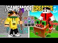 GAMEMODE CREATIVE MARCY vs CREATIVA LOCO - Minecraft
