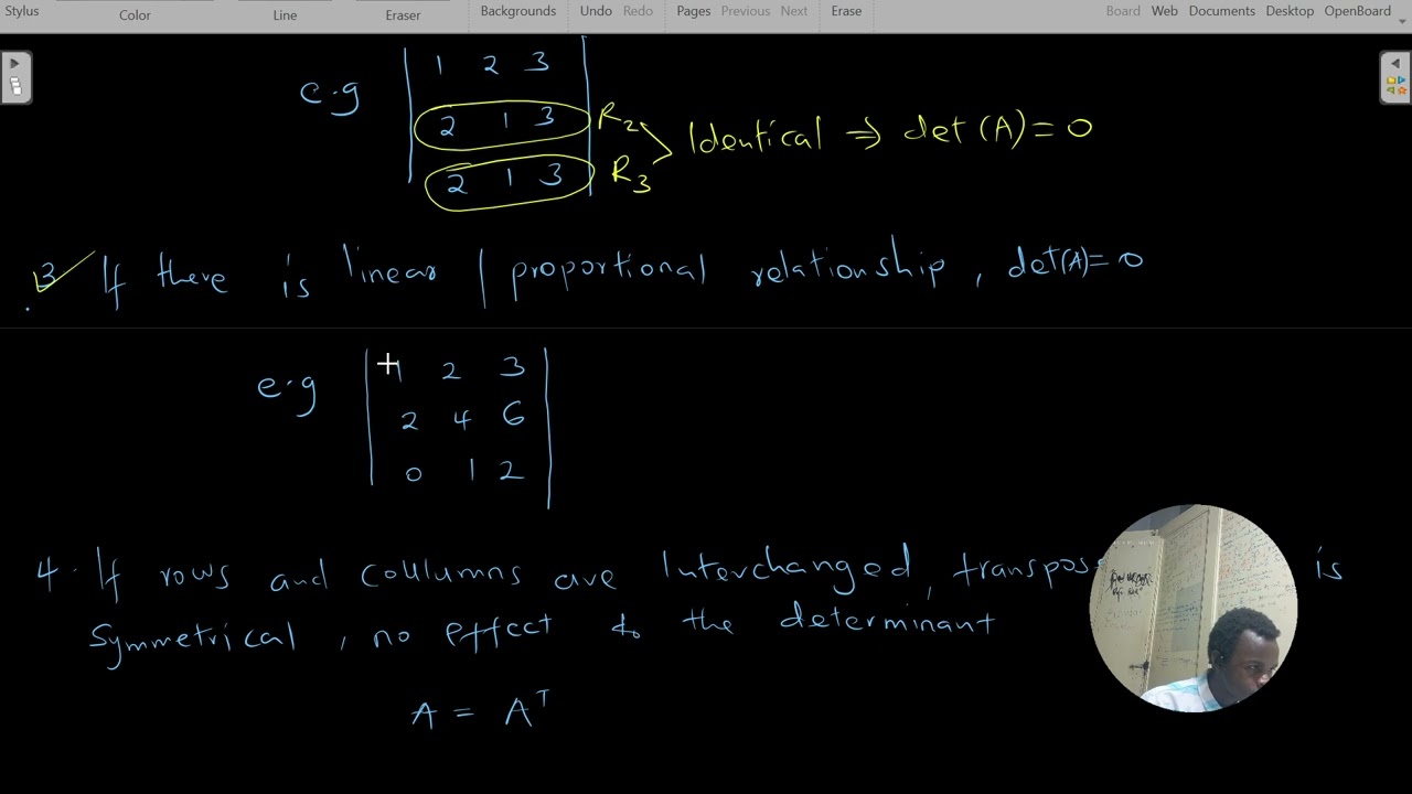 Properties of determinants explained