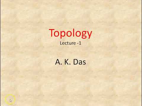Topology Lecture-1