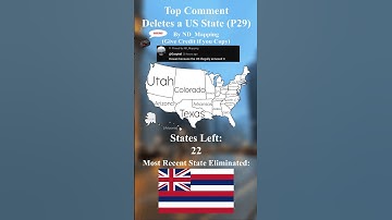 Top Comment Deletes a US State (P29) #mapping #shorts