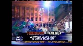 1:00 am EST September 12, 2001 Fox News broadcast
