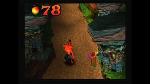 Crash Bandicoot Walkthrough PS1 Level 2: Jungle Rollers