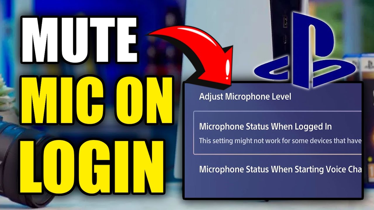 How to MUTE your MIC on LOGIN with Settings on PS5 (Best Method)