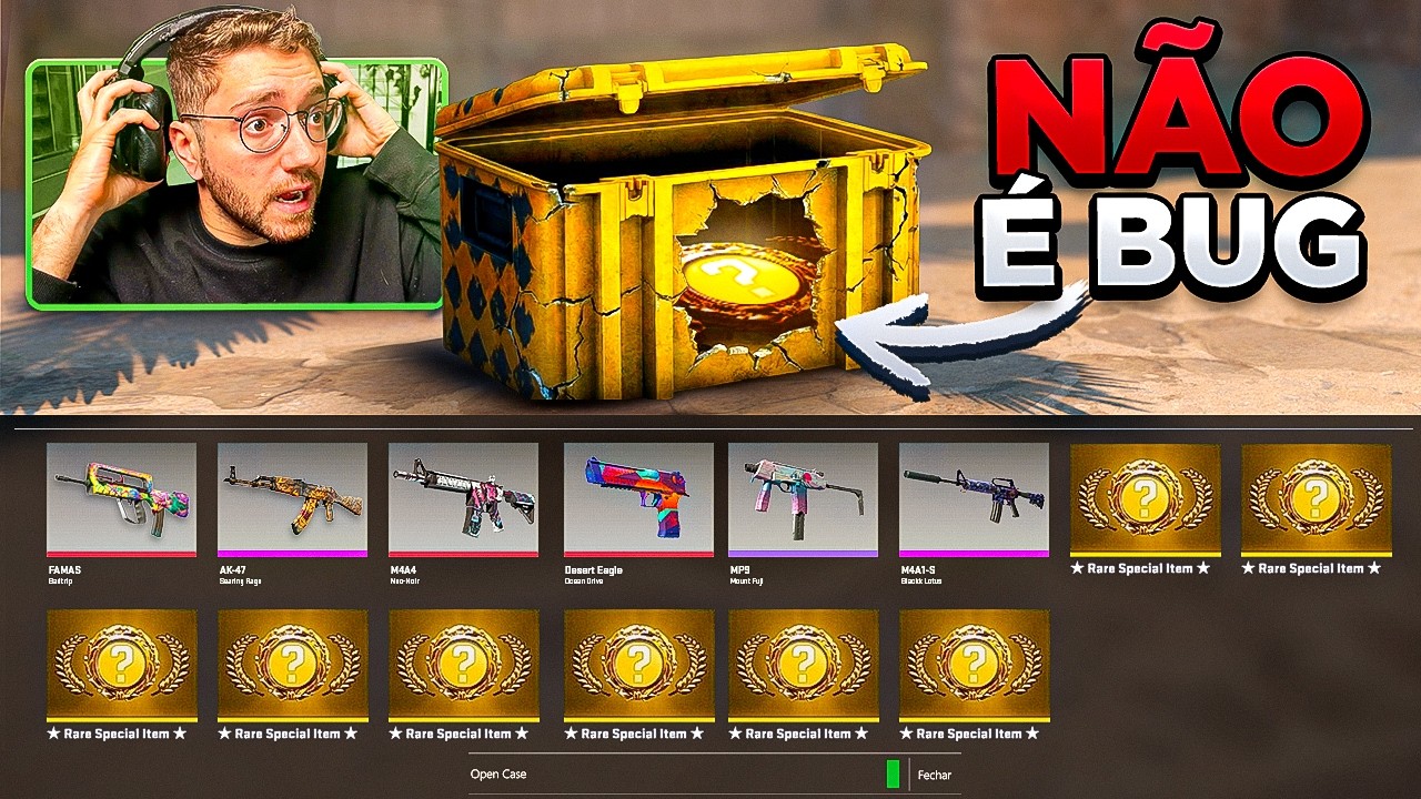NÃO É BUG... É REAL!! NOVA CAIXA COM CHANCE ABSURDA DE VIR FACA do CS 2!! (37x maior que antes)