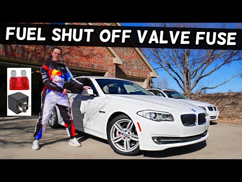 BMW F10 F11 FUEL SHUT OFF SWITCH VALVE FUSE LOCATION BMW 528i 535i 520i 530i 550i 518d 520d 525d 530