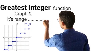 Greatest Integer Function | महत्तम पूर्णांक फलन | Range of greatest integer function | Graph of GIF