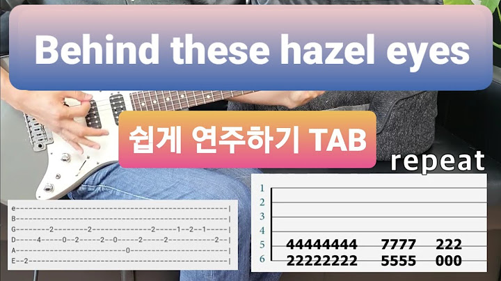 Behind These Hazel Eyes Guitar version - Guitar performance video thumbnail