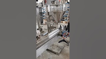 Bottle powder filling machine automatic single nozzle powder bottle filling line