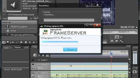 Encore: Frameserving From Adobe Premiere Pro