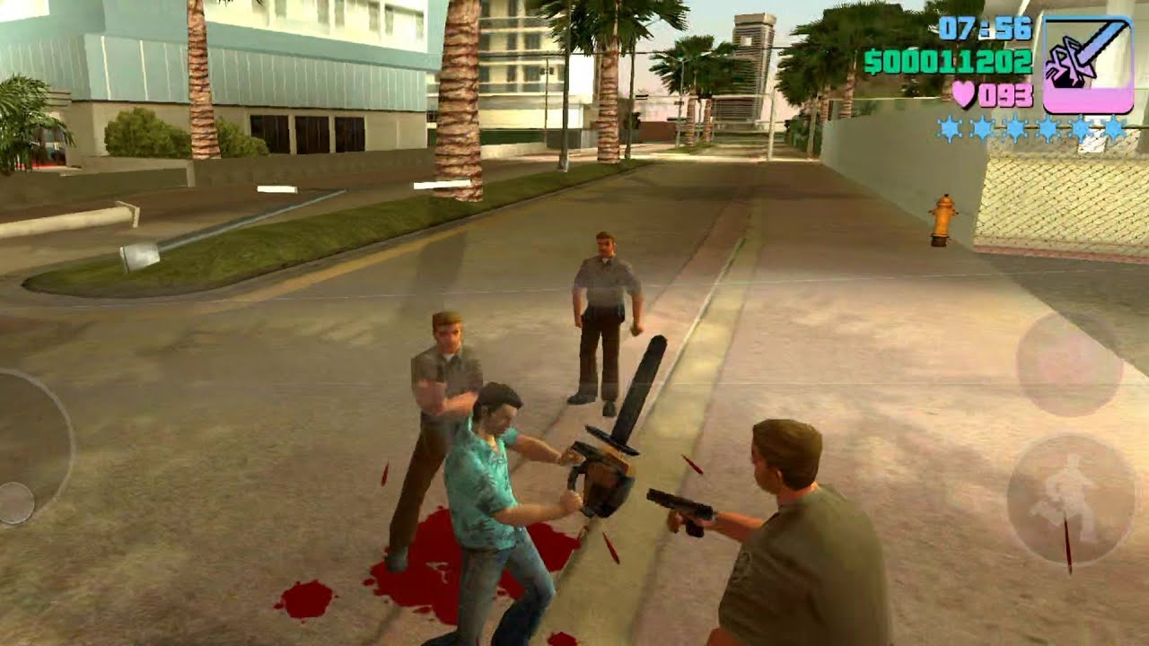 GTA Vice City Epic Longest 6 Stars Wanted Level Police Shootout + Escape