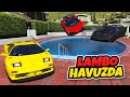 🌊 Lamborghini Ailesi Arabalar Havuza Atlıyor 🌊 GTA 5