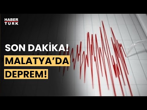 Son Dakika! Malatya'da 4,5 büyüklüğünde deprem!