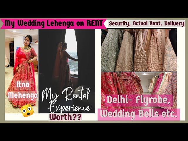Beautiful heavy maroon bridal lehenga on rent in Chattarpur Delhi |  RentPeLelo