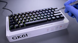 GK61 60% Modular Optical Gaming Keyboard Unboxing (Yellow Switches)  - ASMR