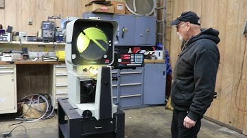 14" DELTRONIC OPTICAL COMPARATOR WITH MPC-5 DRO & EDGE DETECTION