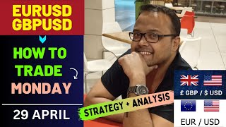 EURUSD Analysis MONDAY 29 APR | GBPUSD Analysis MONDAY 29 APR | EURUSD Strategy  GBPUSD Strategy