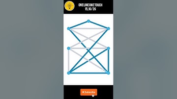 One line one touch 15,16/26  level #logicgames #braintraining #puzzlegame #games
