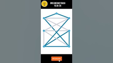 One line one touch 15,16/26  level #logicgames #braintraining #puzzlegame #games