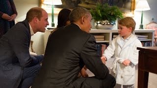 Prince George Skips His Bedtime To Meet The Obamas - Newsy