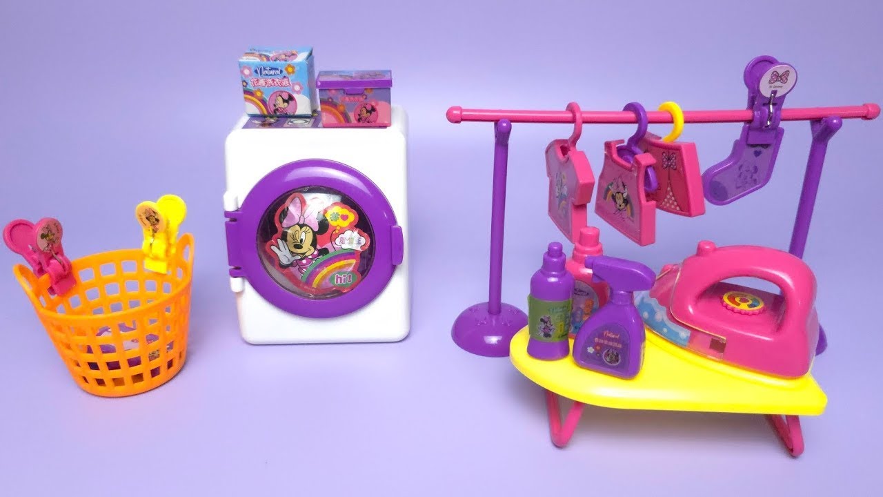 Disney Minnie Mouse Laundry Set Satisfying with Unboxing Toys Collection ASMR 