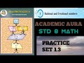 Std 8th-Math Chapter 1 Rational And Irrational Numbers P.S: 1.3 