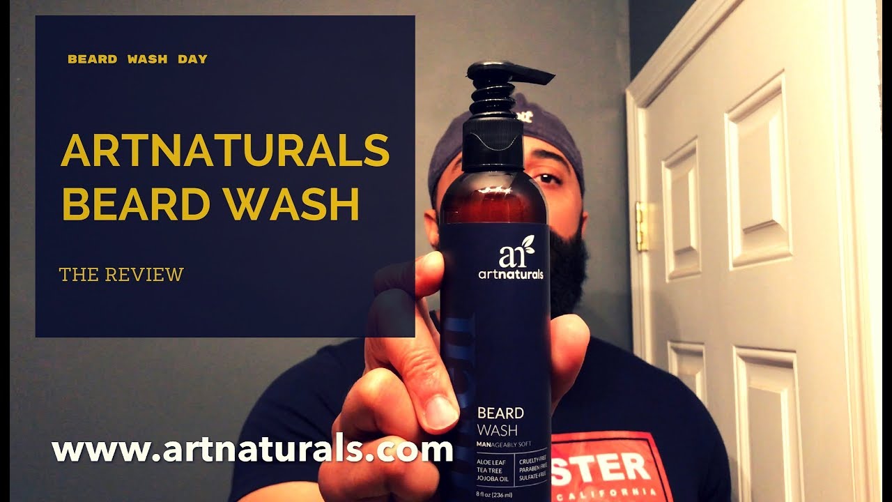 Artnaturals Beard Wash Review beard wash day YouTube