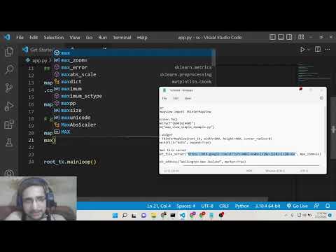 Python 3 Tkinter Google Maps API Example to Display Maps & Markers Using TkinterMapView Library