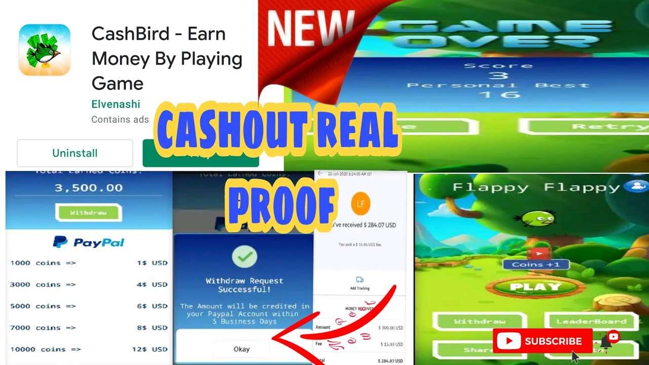 cash bird cashout real or fake?proof review