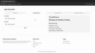 Age Calculator: A Handy Online Tool