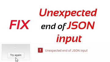 Unexpected end of JSON input || how fix JSON error #JSON #fixJSON #JSONerror #computer