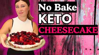 No Bake Keto Cheesecake - Easy Greek Yogurt, Mascarpone, Berry Cake with Gelatin screenshot 5