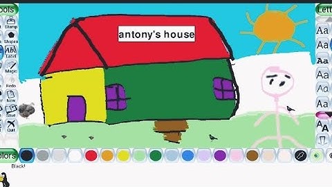 tux painting #painting #house #drawing