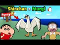 Shinchan and nobita became hen    khatarnaak murgi  funny game untitled goose