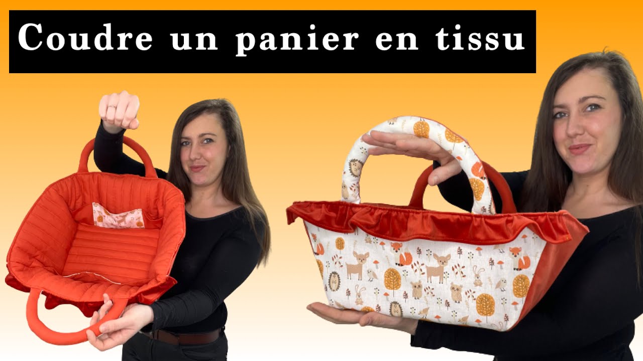 TUTO COUTURE - coudre un panier en tissu