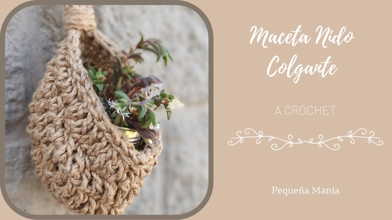 MACETAS NIDO a crochet // tutorial paso a paso fácil