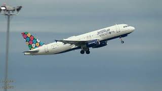 JetBlue Vacations Livery Takeoff at Logan Airport Runway 22R | Stunning Aviation Moment!