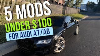 5 Mods Under $100 For Audi A7/A6 !!! Plus  Car-show !