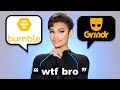 What Do Men Think Of Me? Going on Grindr/Bumble for the FIRST TIME | Indigotohell