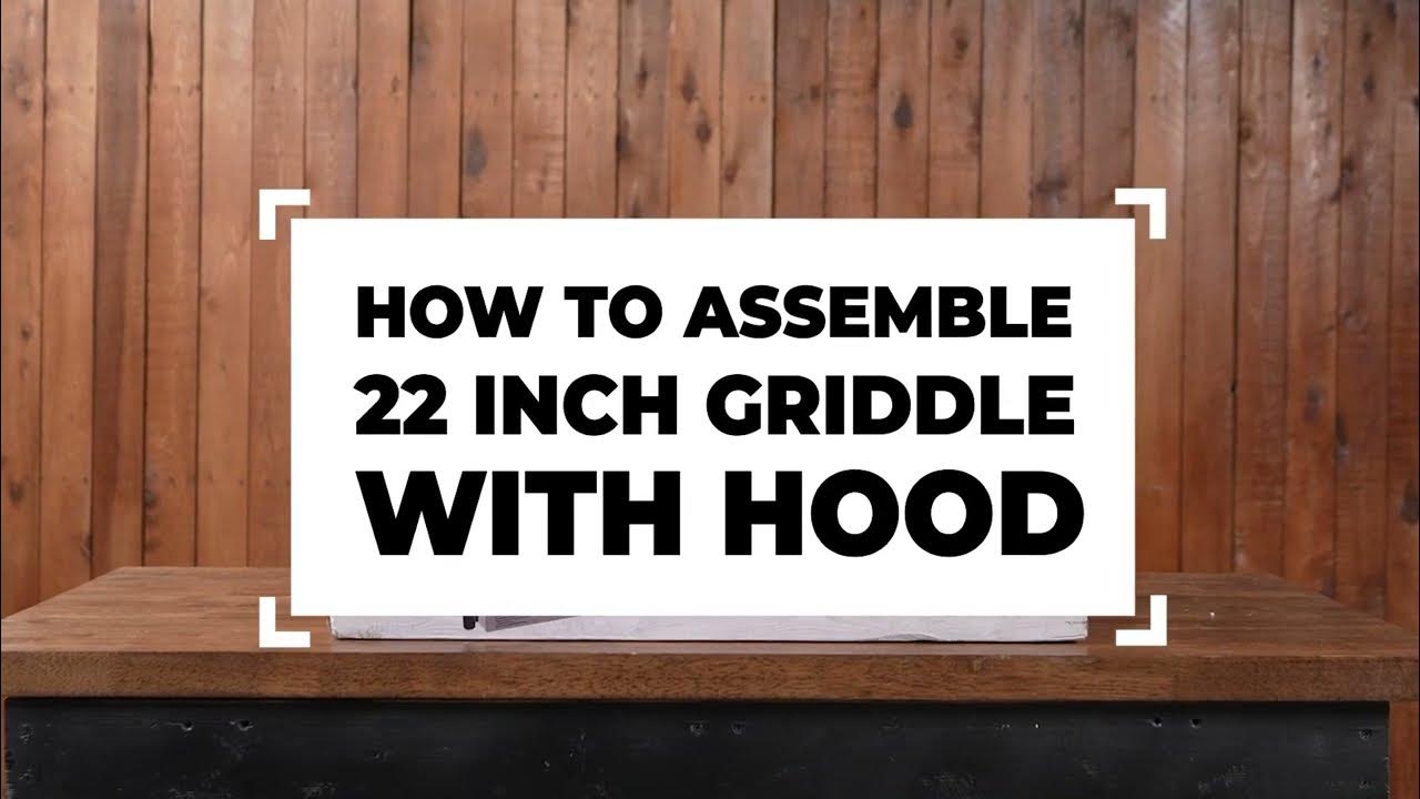 How to Assemble Your 22" Blackstone Griddle (Model 2205) YouTube