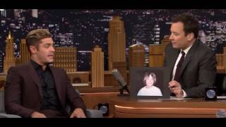 Zac Efron and Jimmy Try Out Zac's Crimped Eighth Grade Hairstyle