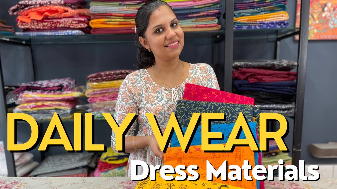 Daily Wear Dress Materials YouTube