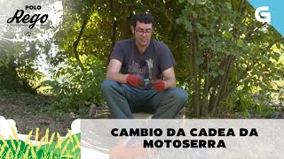 Como se cambia a cadea da motoserra