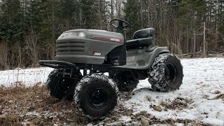 How To Put Bigger Tires And A Lift On A Lawnmower