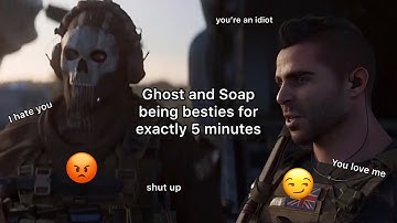 Ghost and Soap being best friends for exactly 5 minutes (Modern Warfare II reboot, 2022)