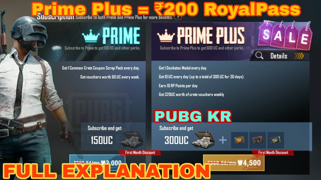 Pubg Mobile Kr Version Prime Plus || how to buy Prime Plus in Pubg Kr ...