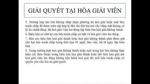 Tranh chấp lao động cá nhân